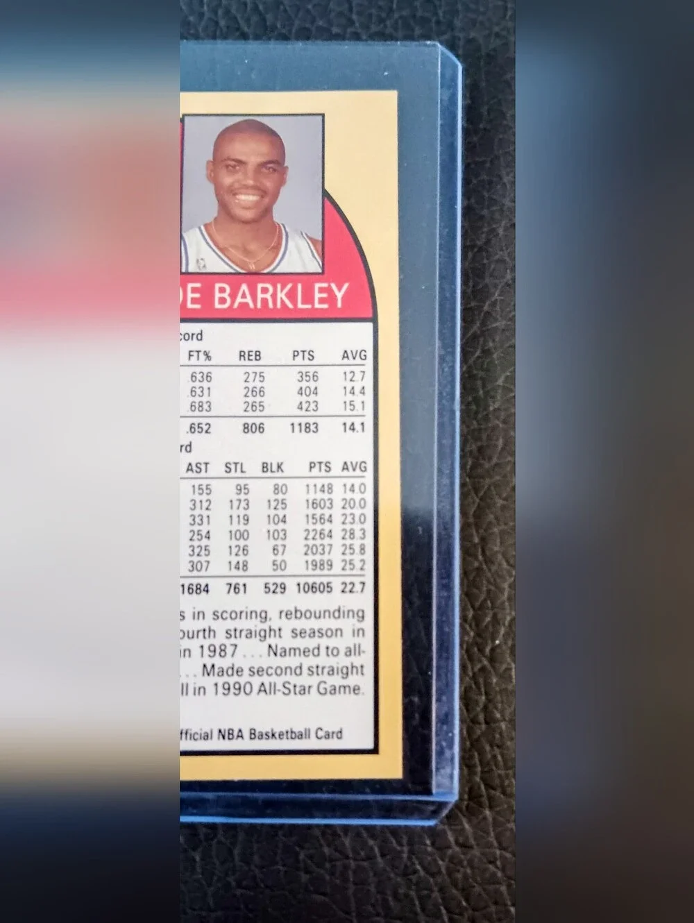 1990 NBA Hoops CHARLES BARKLEY #225 Basketball Card Philadelphia 76ers